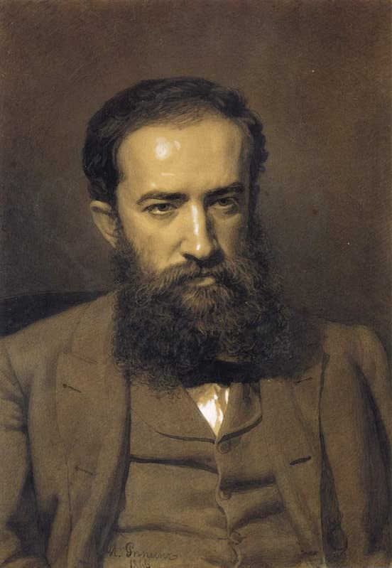 Impression toile Repin Portrait Mv Prakhov déco murale salon