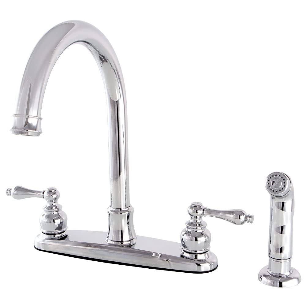 Kingston Brass FB7791ALSP Victoria 8 "Centerset Mutfak Bataryası, Krom
