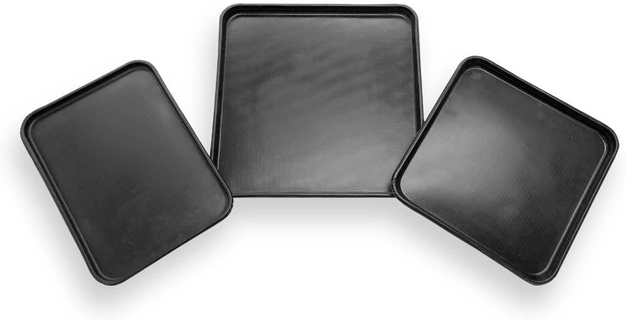PTFE Warming Basket (Most Rigid Black) - Rapid Cook Oven Basket - Cooking Basket - Cooking Tray - TurboChef, MerryChef, ACP, Ovention, Lainox - PATENTED (2, 11.25" x 11.25" x 0.75"(H))