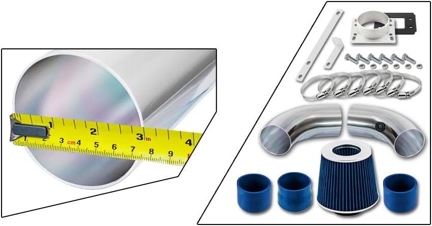 Short Ram Air Intake Kit & Blue Filter Combo Compatible for 1998-2001 Ford Ranger/Mazda B2500 2.5L L4 Engine