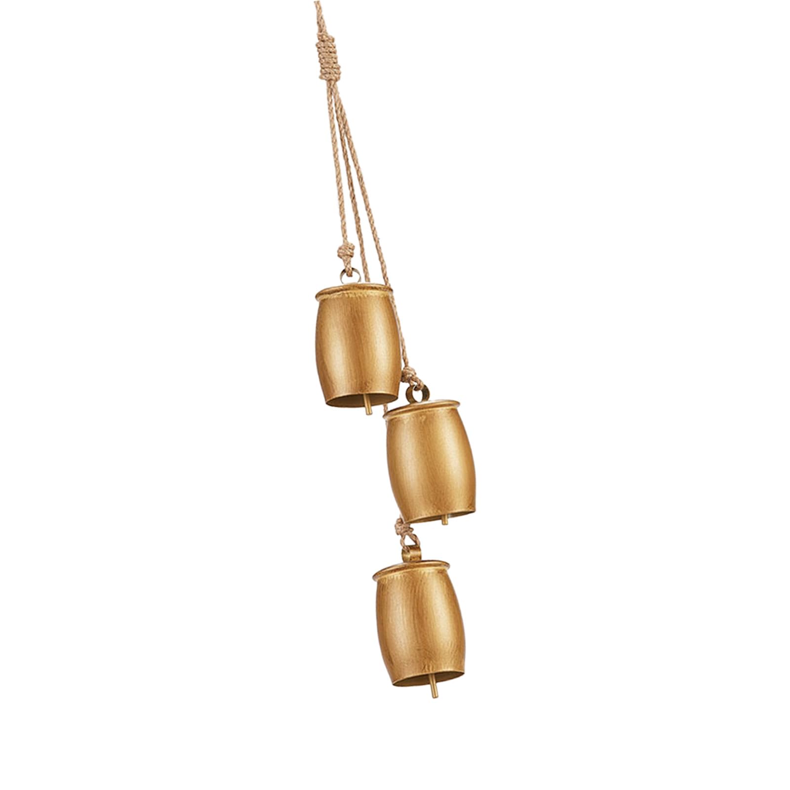 Buxuaaaa Christmas Tree Ornament Metal Finish with Clear Sound for Party Home Decoration Decorative Bells Pendant Christmas Bells Ornament