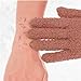 The Beauty Project 4 Pairs Exfoliating Gloves, 100% Nylon, Dual Texture Body Scrub for Spa, Massage & Dead Skin Removal, Multi-Color Shower Bath Accessories (Blush/Rose Gold)