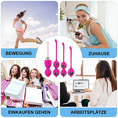 Fidech Beckenbodentrainer für Frauen aus Silikon mit Fernbedienung