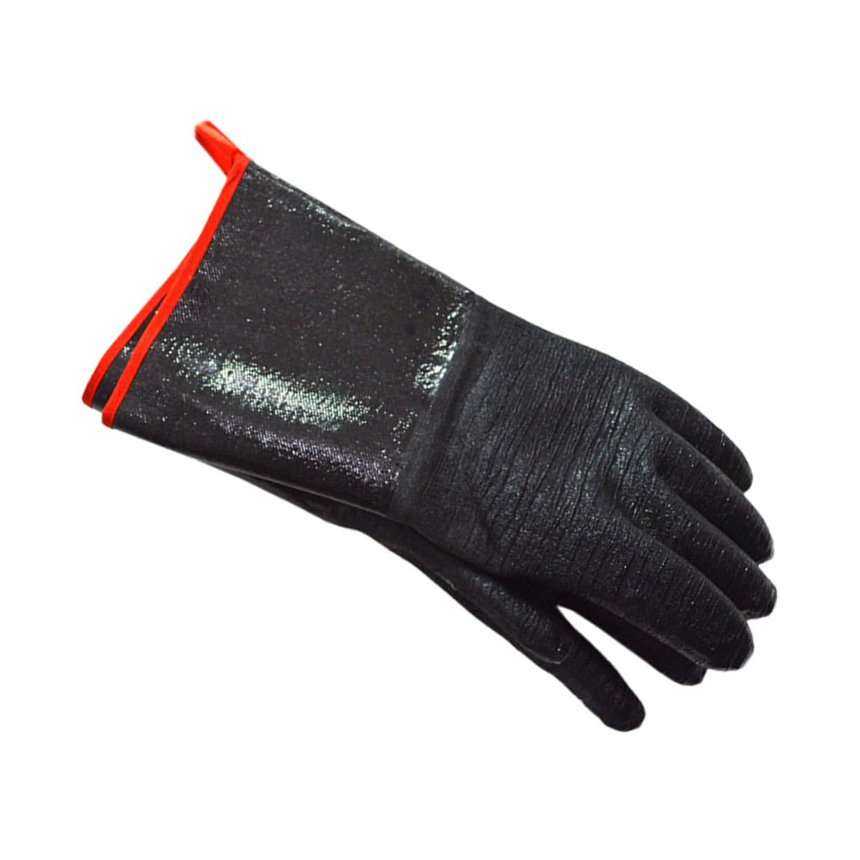 Veemoon Guanti da Forno Protezione Polso Contro Scottature Impermeabili Resistenti al Calore in Neoprene Riutilizzabili Neri per Cucina e Barbecue