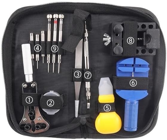 Watch Link Removal Kit Watch Repair Tool SetDisassembling and AdjustingWatch InterceptorWatch Changing BatteryDisassembling Back Cover Opener Tool Watch Back Removal Tool (13