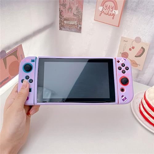Miniatura 4 de ENIFLY Linda funda suave a prueba de golpes Kuromi compatible con Nintendo Switch, carcasa duradera resistente a los arañazos para Joycon, juego de