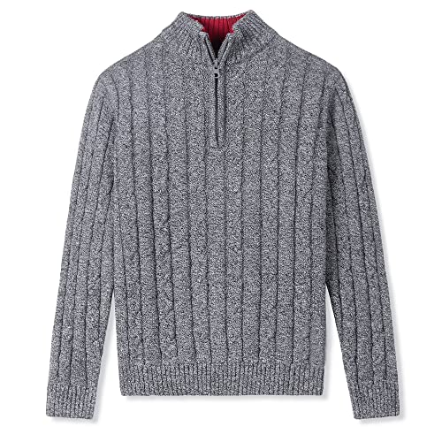 Amazon.com: Kid Nation Boys Sweater 100% Cotton Quarter Zip