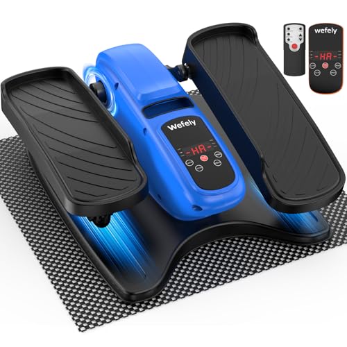 Image of Under Desk Elliptical Machine,Leg Exerciser While Sitting for Seniors with 12 Adjustable Speed RF Remote Control,Quiet & Portable Mini Seated Pedal Exerciser with Non-Slip Mat for Home Office