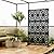 Heavy-Duty Outdoor Privacy Screen for Patio, Balcony, Backyard - 72" H * 44" W Tall Metal Room Divider with Modern Geometric Pattern, Anti-Tipping Kit, Weather Resistant, Easy Assembly