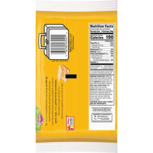Keebler, Sandwich Crackers, Club and Cheddar, 11oz Tray (8 Count)