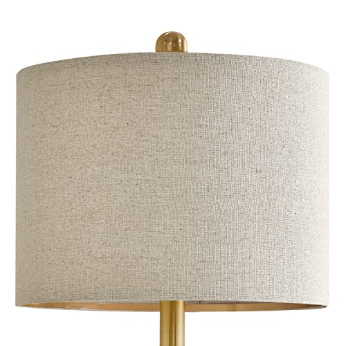 Portres 24’’ Farmhouse 3-Way Dimmable Touch Ceramic Table Lamp Set Of 2 For Bedroom White Bedside Lamps With 2 Usb Charging Ports For Living Room Nightstand Lamp End Table Lamps(2 Bulbs Included) #TOP7