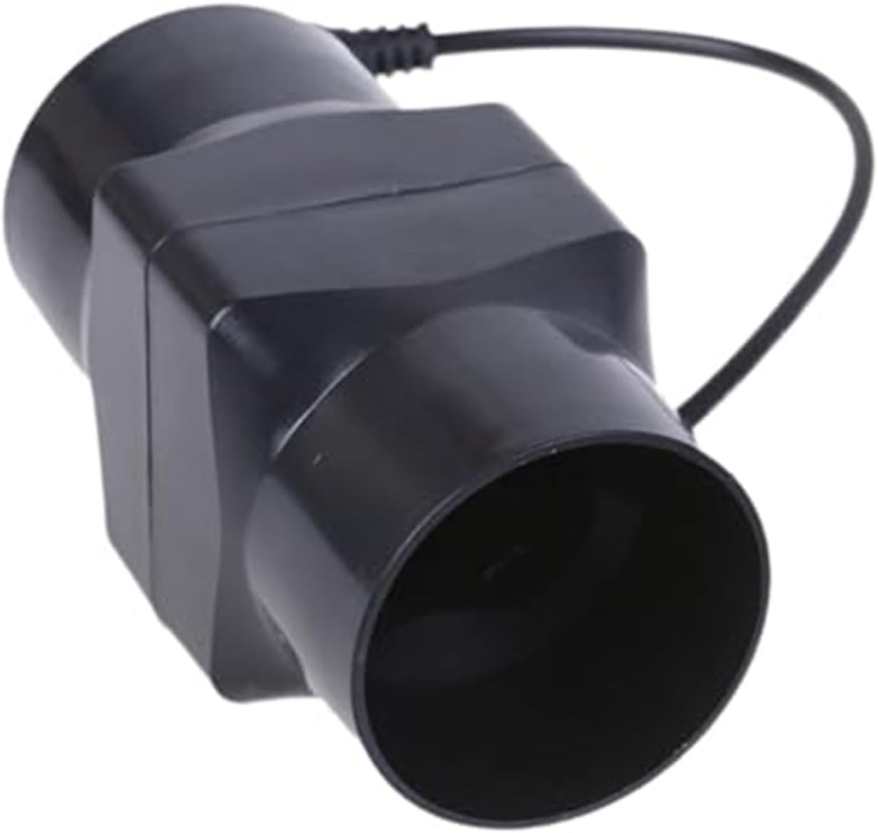 2 Inch Inline Fan, 12v Adjustable Speed, 6W Duct Fan Ventilation System for Bathroom, Kitchen, Basement, Shoe Cabinet(Black)