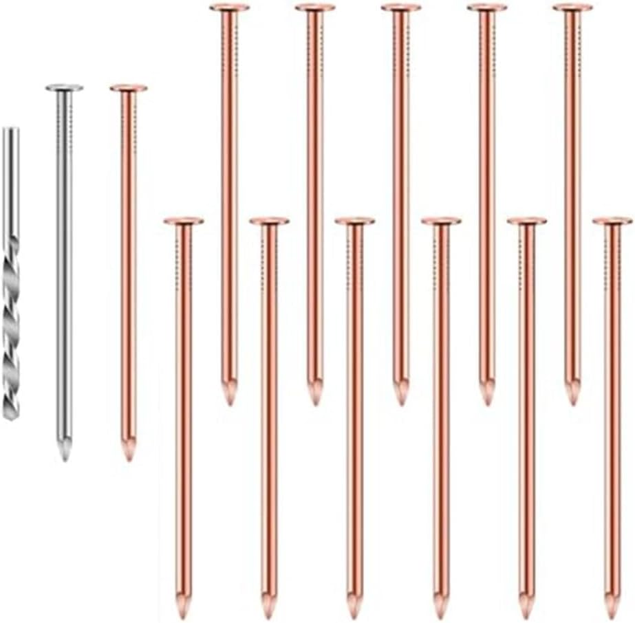 14-Piece Nails Set Tree Stump Removal, 3.5-Inch Pure Spikes with Drill Bit, Effective Root Killer to Prevent Regrowth in Garden