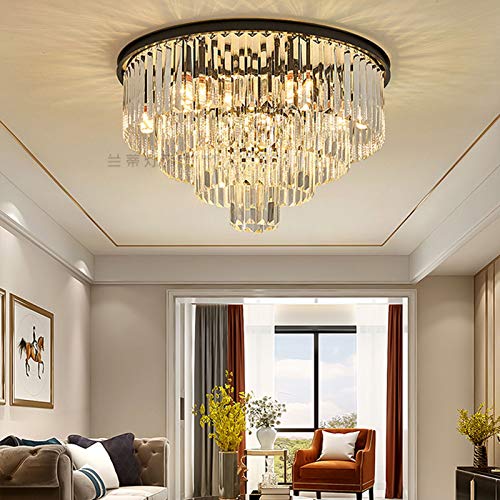 Lustre moderne pour chambre et salle à manger avec cristaux K9