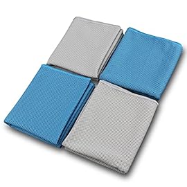 Cooling Towel 4Packs (40″x 12″), Ice Towel, Microfiber Towel, Soft Breathable Chilly Towel Stay Cool for Yoga, Sport, Gym, Workout, Camping, Fitness, Running, Workout & More Activities