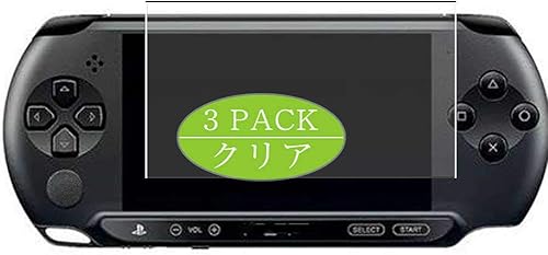 Synvy Paquete de 3 Protector de pantalla, compatible con PSP E-1000 E1000 Protectores de película de TPU vidrio no templado