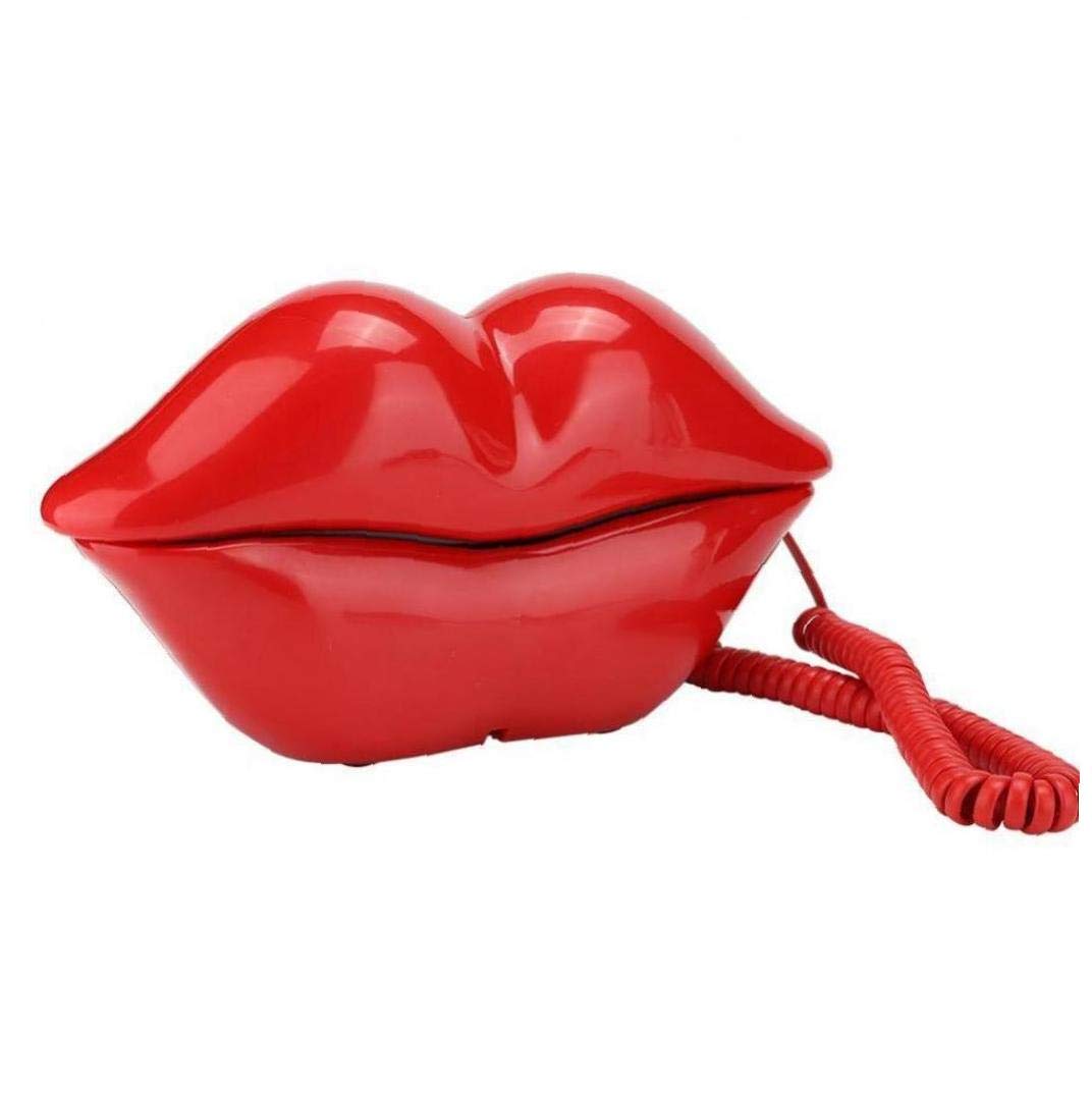 Téléphone de bureau lèvres glamour pour rompre la monotonie de l'espace de travail