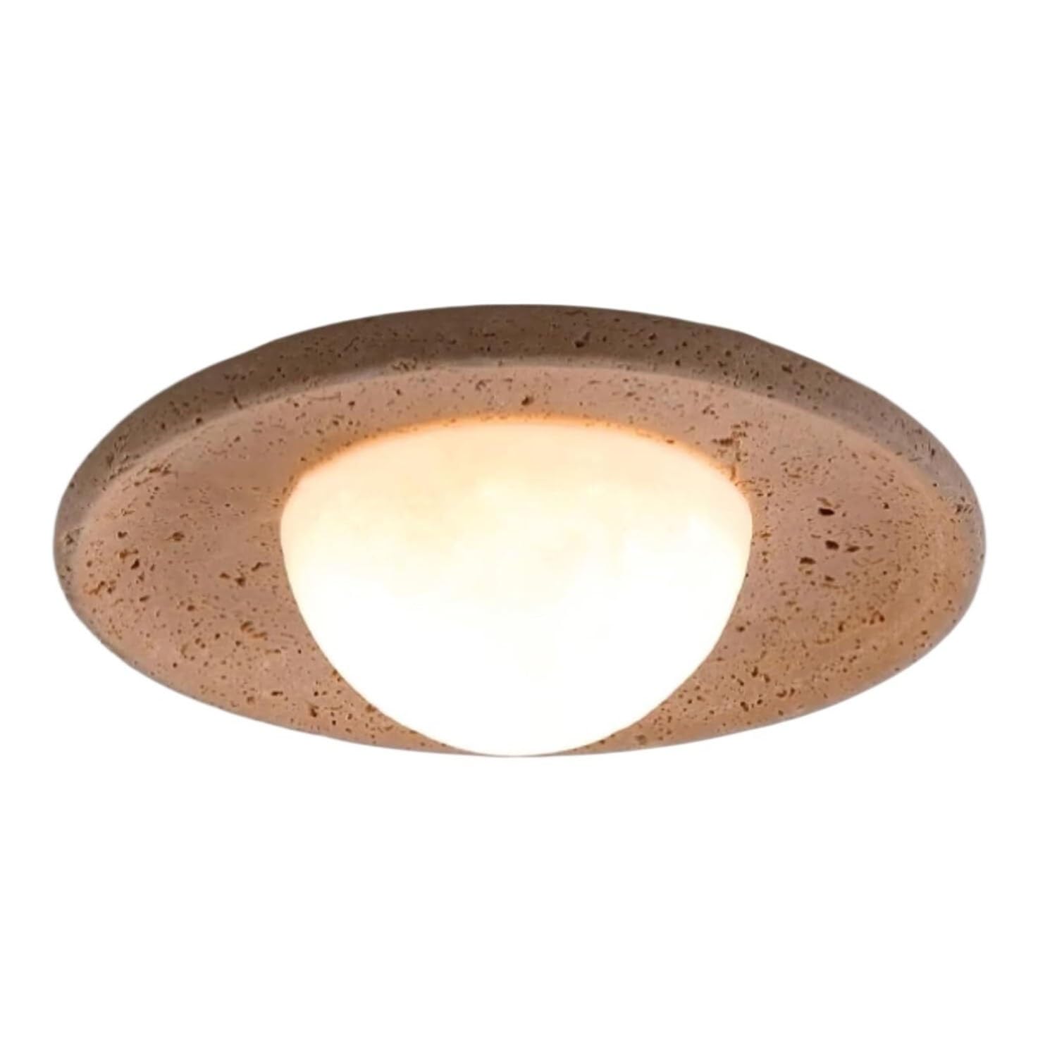 Lampe encastrée pour escaliers et couloir étroit, plafonnier gain de place en pierre