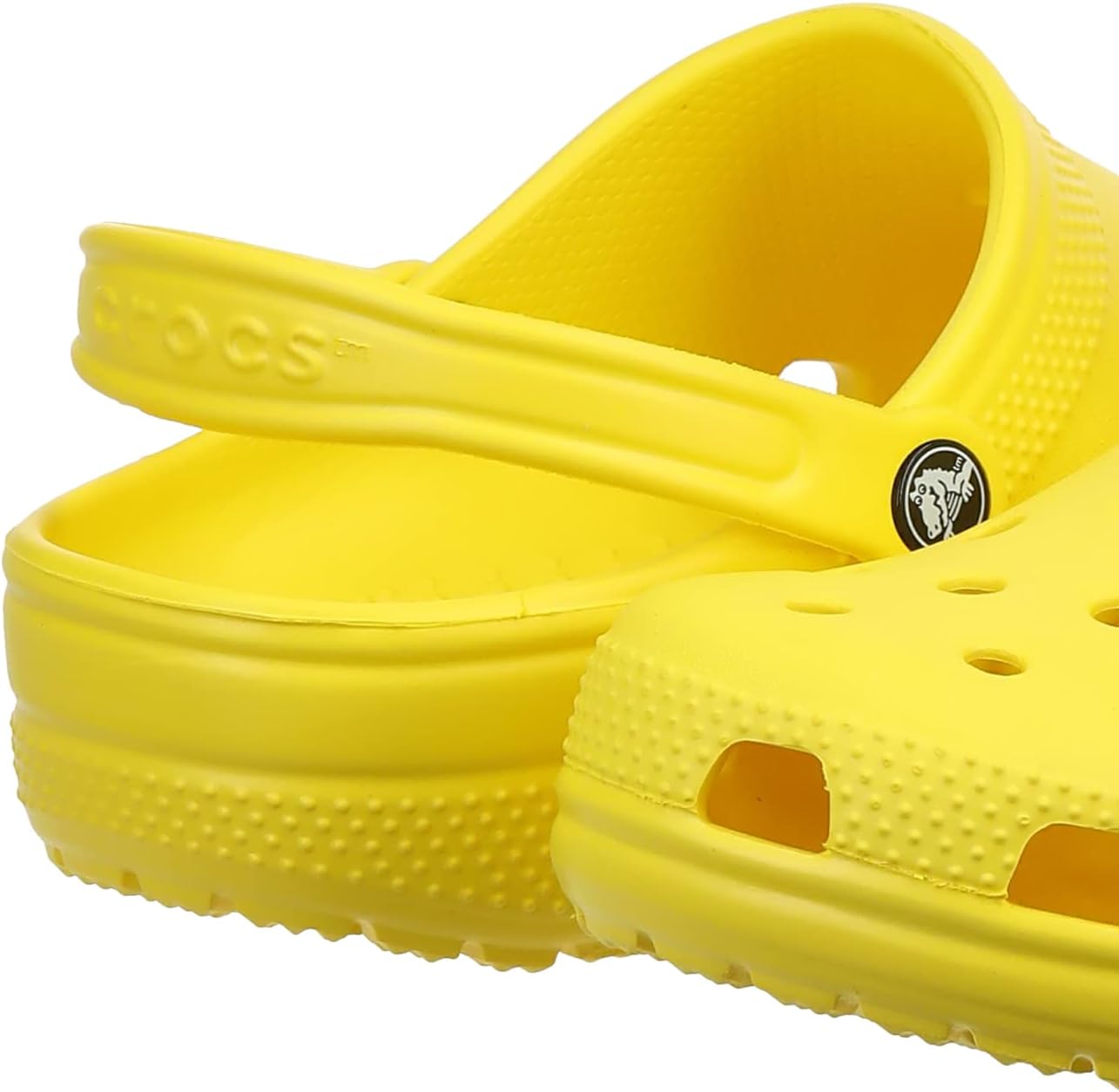 Crocs Unisex-Child Classic Clogs, Lemon, 5 Toddler