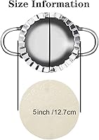 Vista 3 de Prensa Molde de Acero Inoxidable para Hacer Dumplings Empanadas Ravioles - Molde Wonton, Herramienta Fácil para Envoltorio de Dumplings Cortador Gris