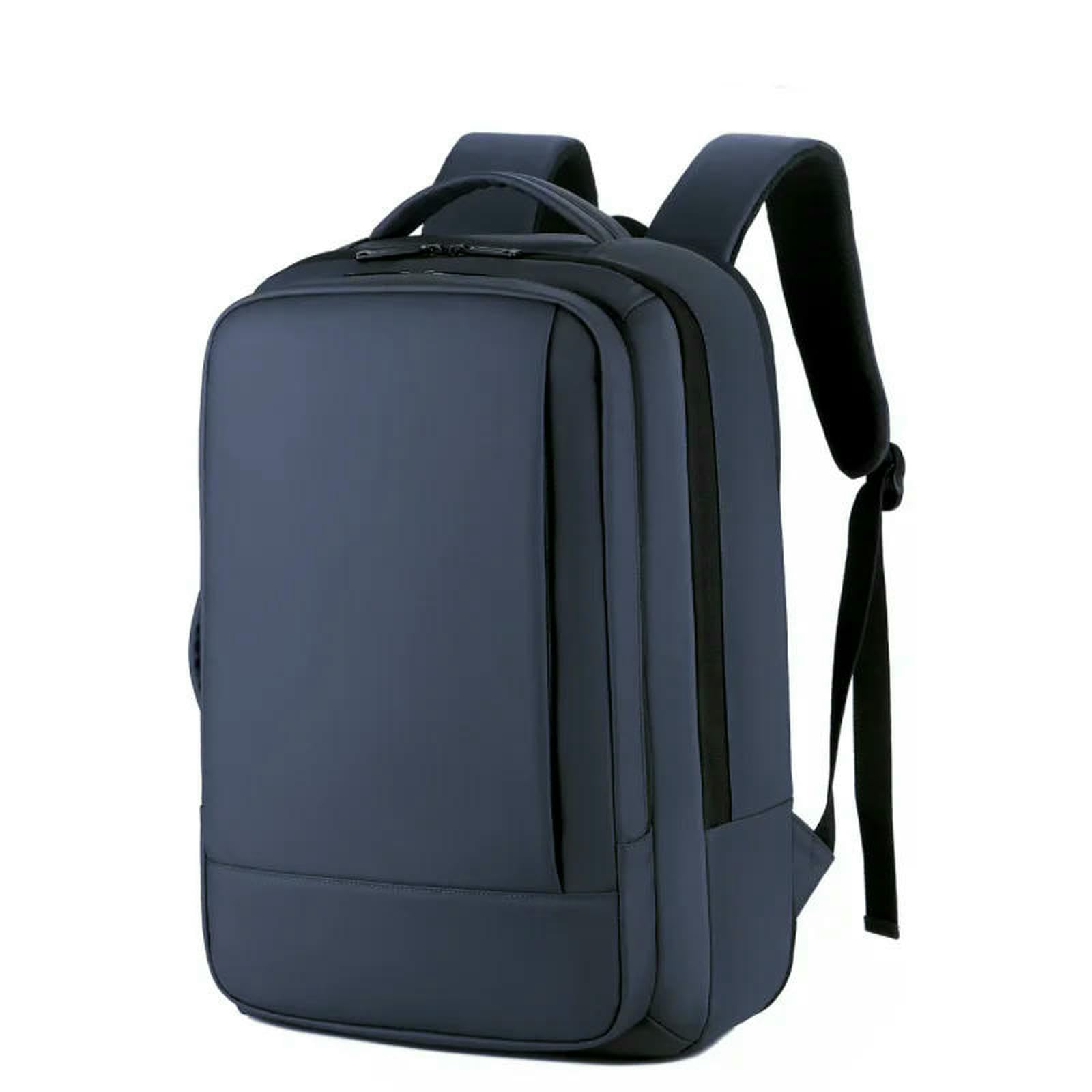 Sac à dos de voyage pour hommes d'affaires en tissu étanche bleu