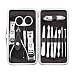 ALICE 12 Pcs Stylish Nail Care Personal Manicure & Pedicure Set, Grooming Kit PLAID