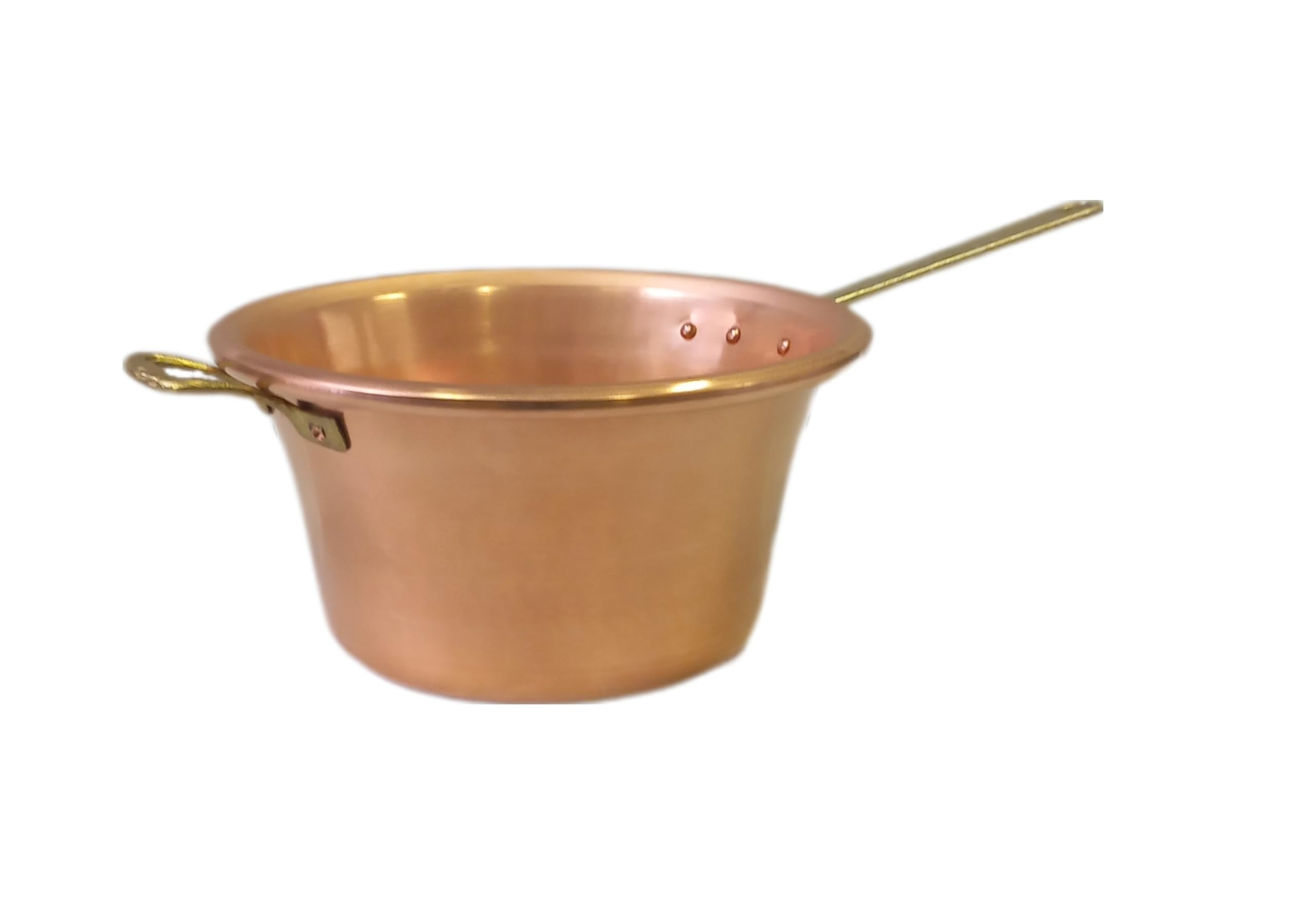 Paiolo in Rame per Polenta Manico in Ottone Diametro 26cm
