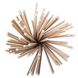 100 x Traditionelle Zuckerwatte-Stäbchen 300 x 4 x 4 mm Vierkantstäbchen