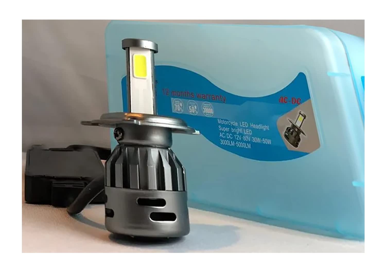 JE HJG HIGH White Brightness 30W50W 12V 80V ACDC 5000Lumens LED Bike Front Headlight Bulb