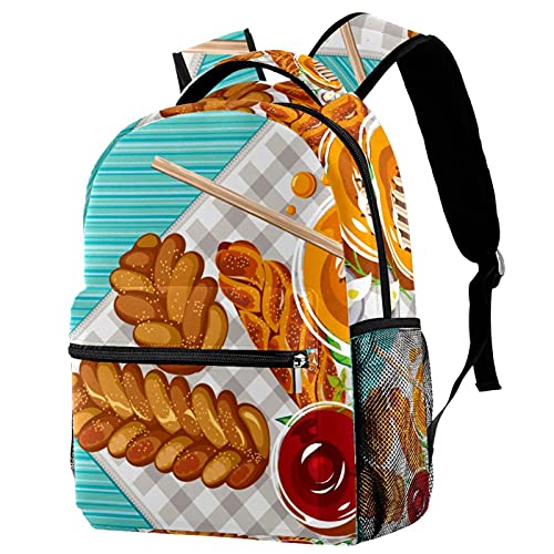 Sac à dos de voyage pour campus et sorties de shabbat avec porte-bouteille pratique