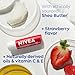 NIVEA Strawberry Lip Care, Tinted Lip Balm Pack with Shea Butter, Nourishing Oils and Vitamin C & E, 3-in-1 Moisture, Repair and Color, 0.17 Oz Stick, Pack of 4