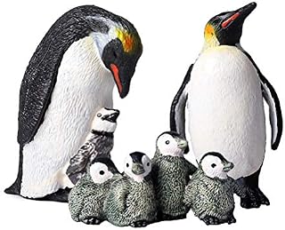 FLORMOON Penguin Toys - 3pcs Realistic Animal Figurines - Plastic Arctic Animals for Christmas New Year - Early Educational Birthday Party Favors Cake Topper Gift for Kids