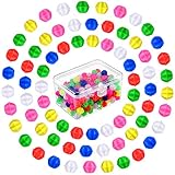 324 Pieces Bicycle Wheel Spokes Bead Assorted Colors Bike Wheel Beads Plastic Clip Spoke Bead Decoration with a Plastic Box