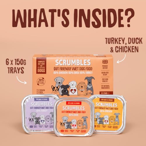 Scrumbles Natural Wet Dog Food Multipack, Grain Free, 6x 150g - Image 6