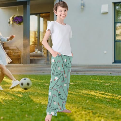 visesunny Boys' Pants Colorful Pattern Jogger Pants Elastic Waist Long Bottoms Trousers with Pockets S-XL4