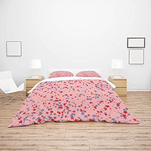 Housse de couette durable et ultra douce en polyester à motif étoiles CHEHONG