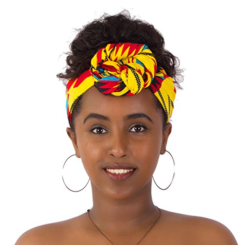 FANS FACE Traditional African Headwrap Headtie Nigerian Scarf Headwear Colors