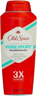 Old Spice Old Spice High Endurance Body Wash Pure Sport, Pure Sport 18 oz (Pack of 4)