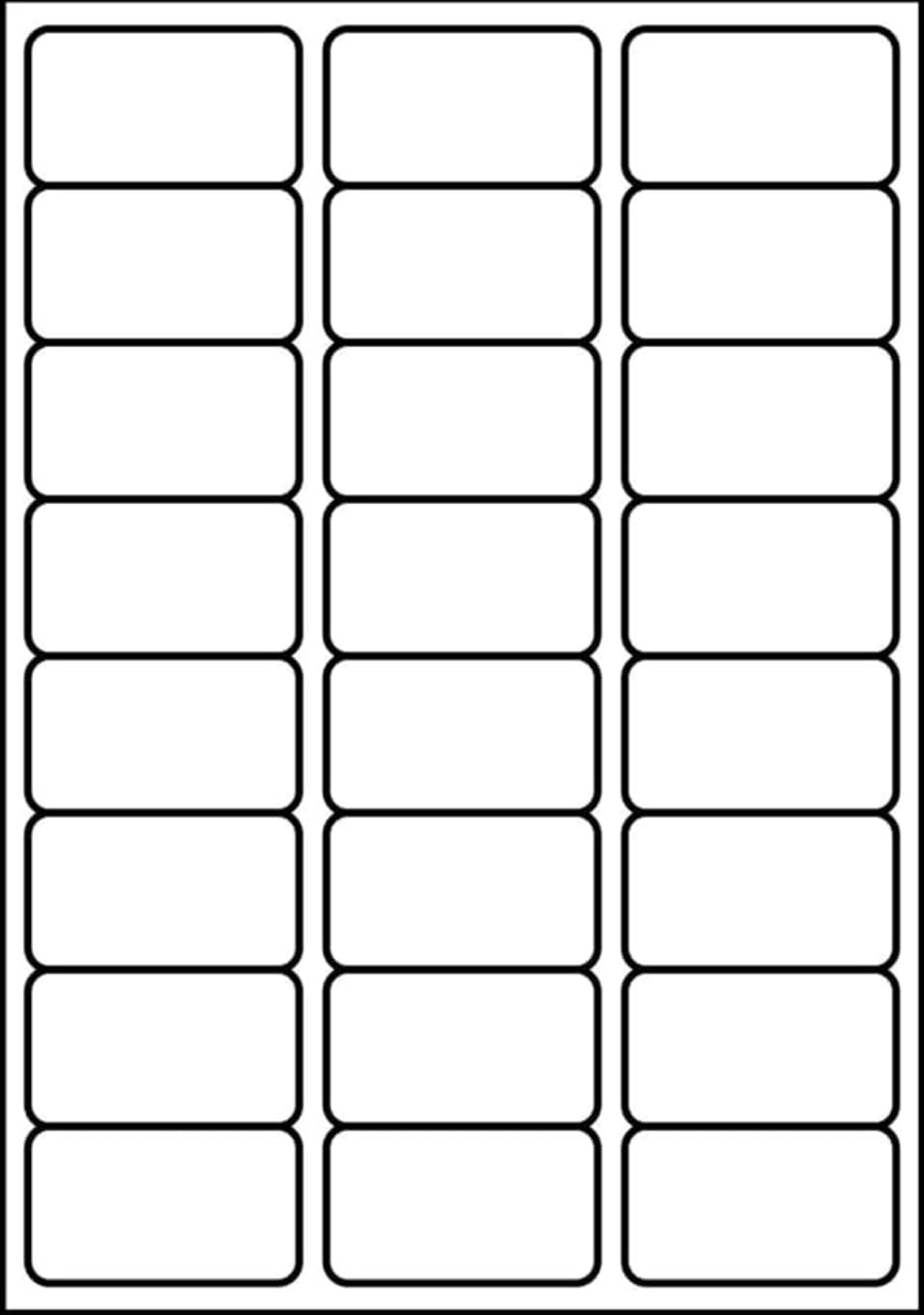SmithPackaging A4 Self Adhesive Address Labels, 24 Labels Per Sheet, 20 Sheets, 63.5 x 33.9mm, 480 Labels