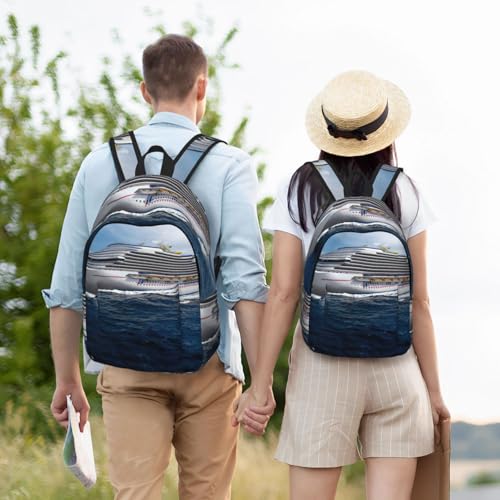 Bolsa de enfermera y mochila de viaje para portátil con estampado casual 6