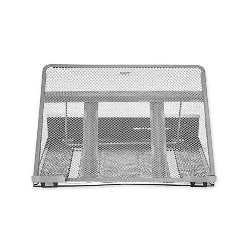 Rolodex Mesh Workspace Laptop Stand, Black/Silver (82410) - Thumbnail 5