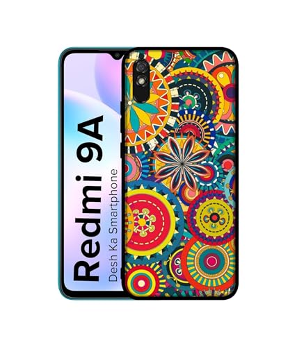 Image of Ring Pattern Print Design Premium 2D Printed Metal Back Case Cover for Mi Redmi 9A / 9A Sport / 9i / 9i Sport