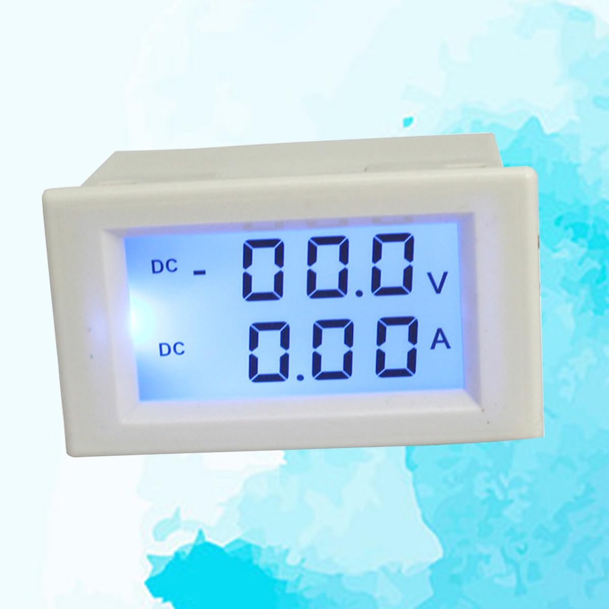 SOLUSTRE Digitales Gleichstrom Spannungsmesser und Strommesser mit Lcd Anzeige Kunststoffgehäuse Hohe Messgenauigkeit 1% Geeignet für Haushaltsgeräte und Elektronische Messungen