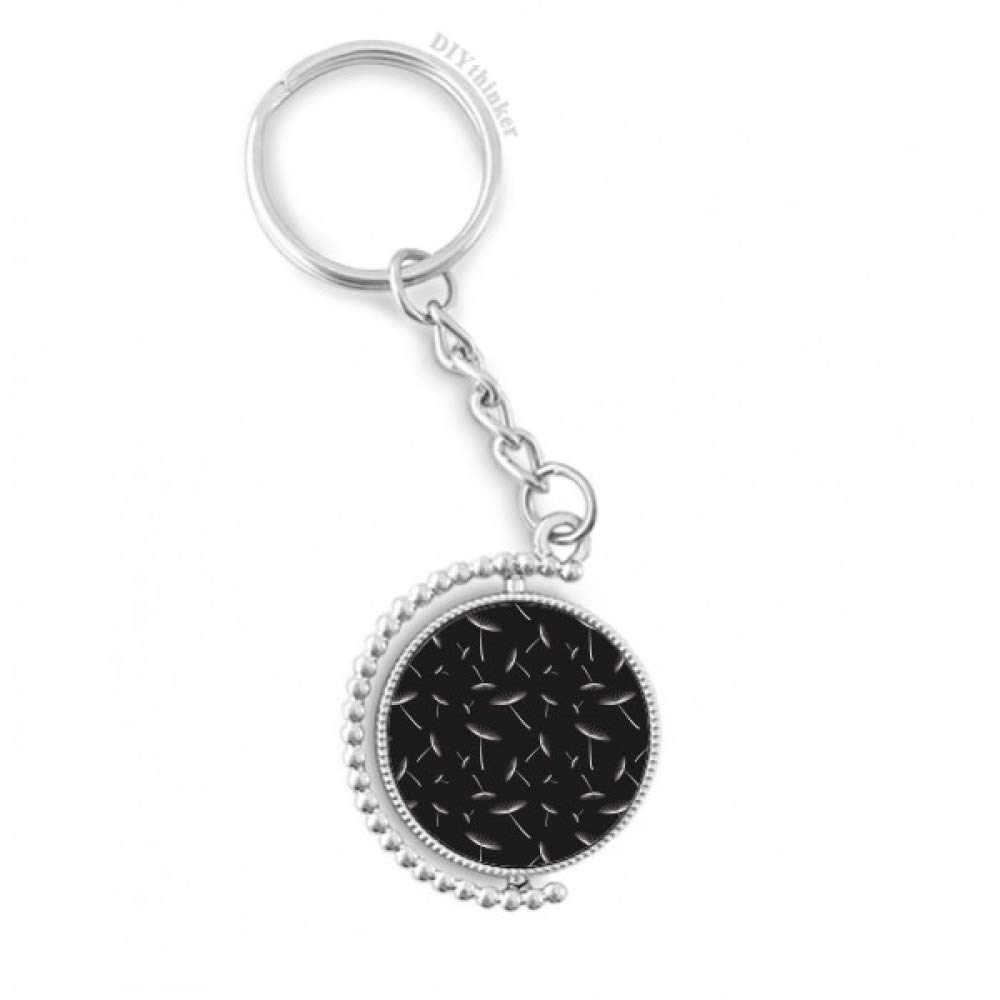 Llavero de diente de león blanco con anillo giratorio ideal para regalar 4