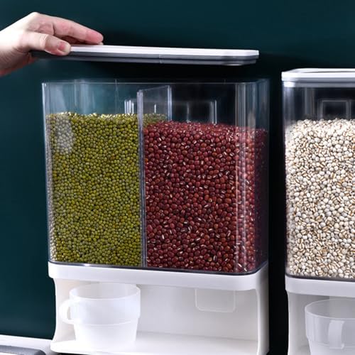 Distributeur de riz mural pour libérer l'espace de travail et protéger les aliments du vrac