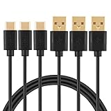 CableCreation USB C Cable【3pcs 4FT】, USBA to USBC Fast Charging Braided Type C Data Cord for Power Bank, Galaxy S23, iPad Pro iPad mini, iPad Pro,iPhone 15/16,Android Auto/Cellphone,PS5 Controller