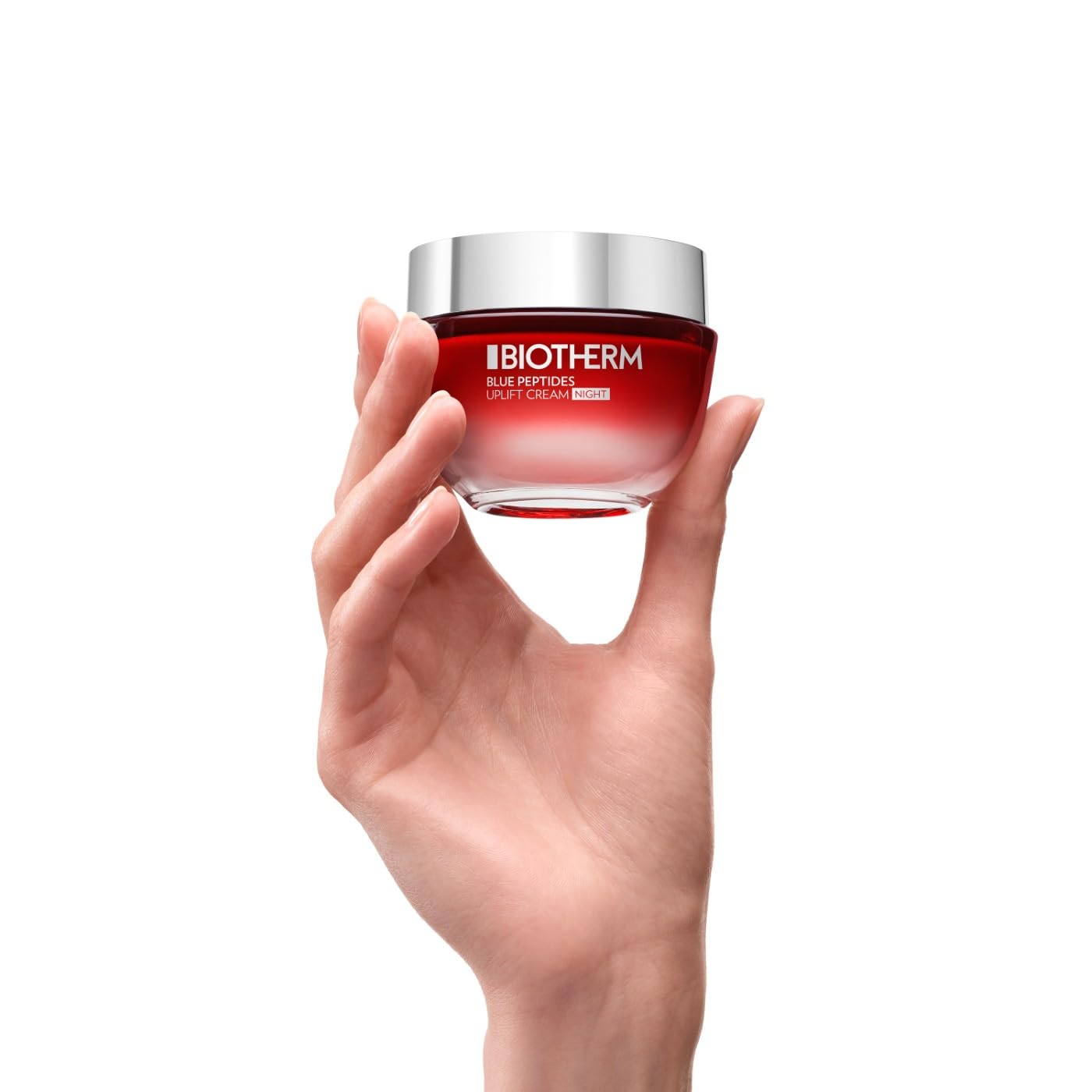 Biotherm, Blue Peptides Uplift Crème de Nuit Anti-Âge, Nourrit & Raffermit, Enrichie en Biotech Plankton & Collagène, Pour Tous les Types de Peau, 50 ml