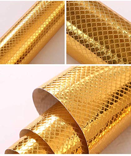 Pegatina para Cocina Antigrasa Impermeable de Aluminio Dorado de 60cm 3