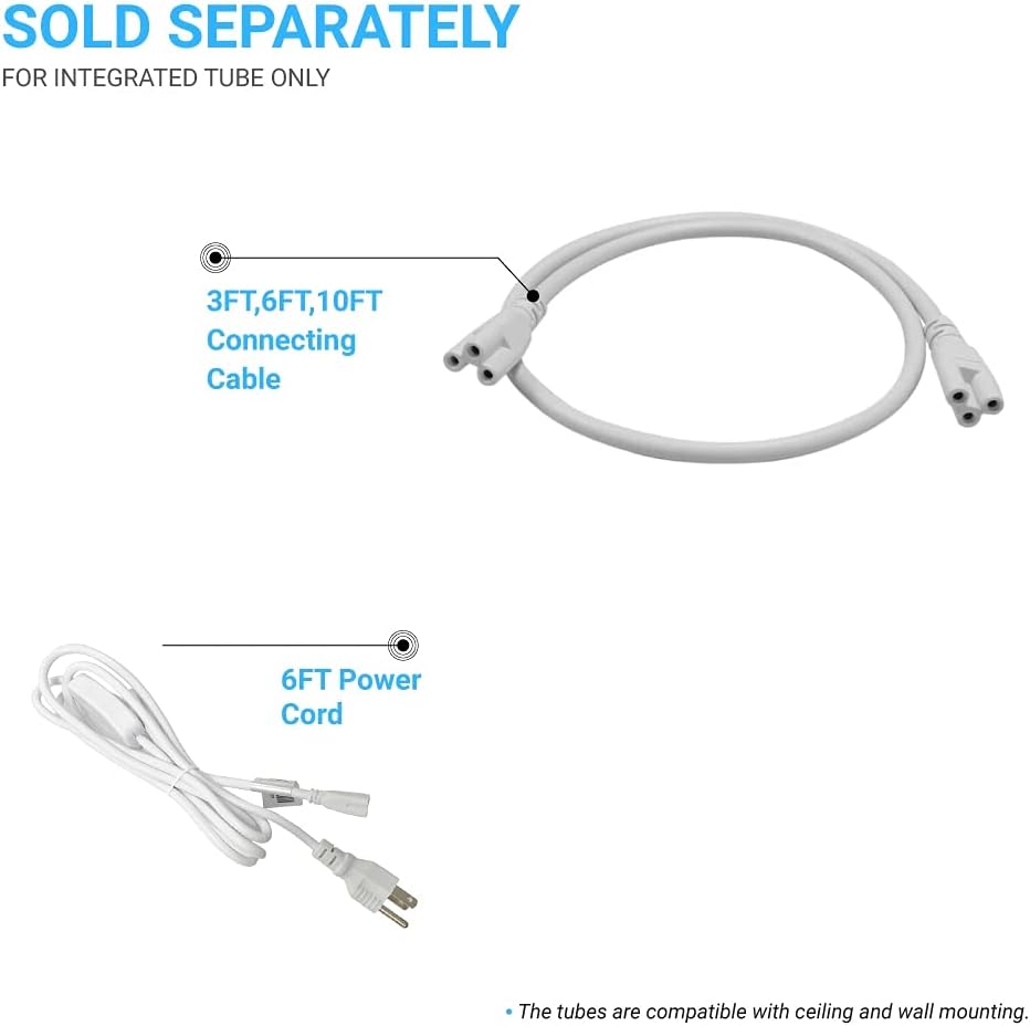 Best Deal Product LEDMyplace 8 FT LED Shop Light, 60Watt Replacement (160W), 5000K Froted Lens, (Pack of 4) V-Shape Integrated Tube, ETL, DLC Certified, Ideal for (Garage Lighting, Shop Lighting, etc) 40% Off Discount LEDMyplace 8 FT LED Shop Light, 60Watt Replacement (160W), 5000K Froted Lens, (Pack of 4) V-Shape Integrated Tube, ETL, DLC Certified, Ideal for (Garage Lighting, Shop Lighting, etc)