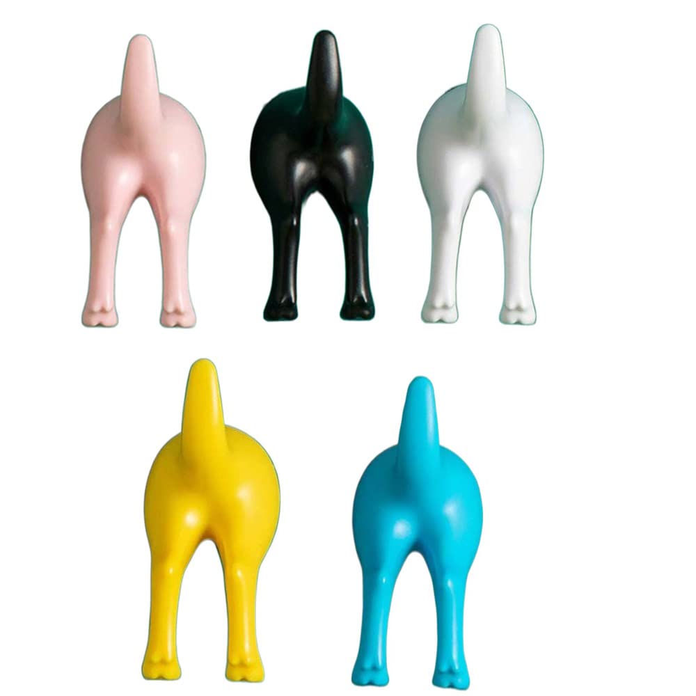 Amazon.com: 5Pcs Dog Tail Hooks,Wall Mounted Dog Butt Hook Door Hanger ...